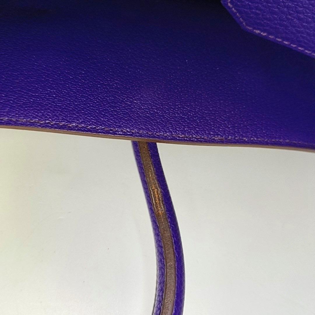 Hermes Birkin 35 Togo Iris Violet Purple Palladium Hardware 2