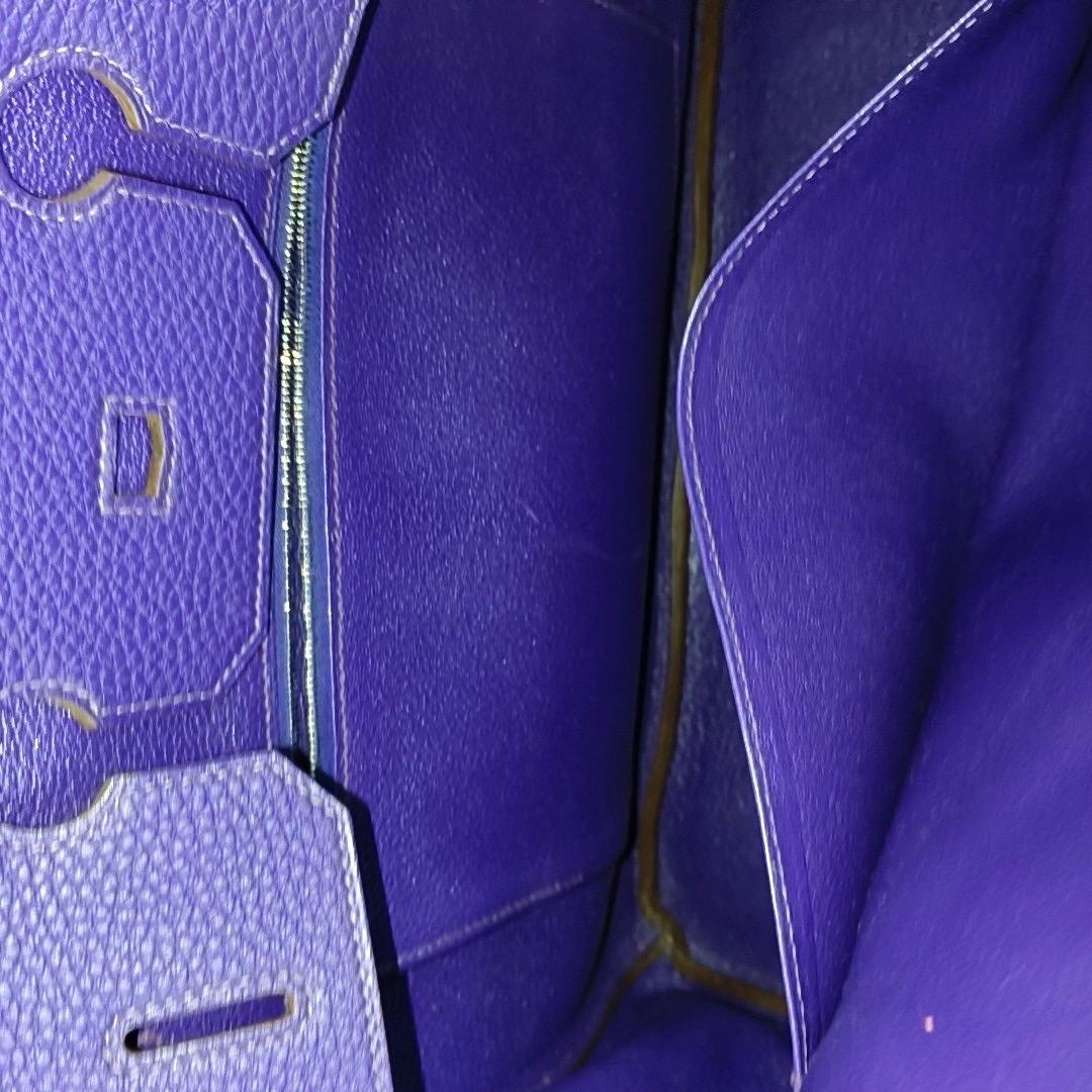 Hermes Birkin 35 Togo Iris Violet Purple Palladium Hardware 5