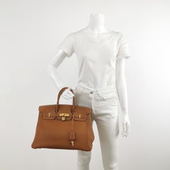 Hermès Birkin 35 Togo Leather 37 Gold Gold Hardware 2000