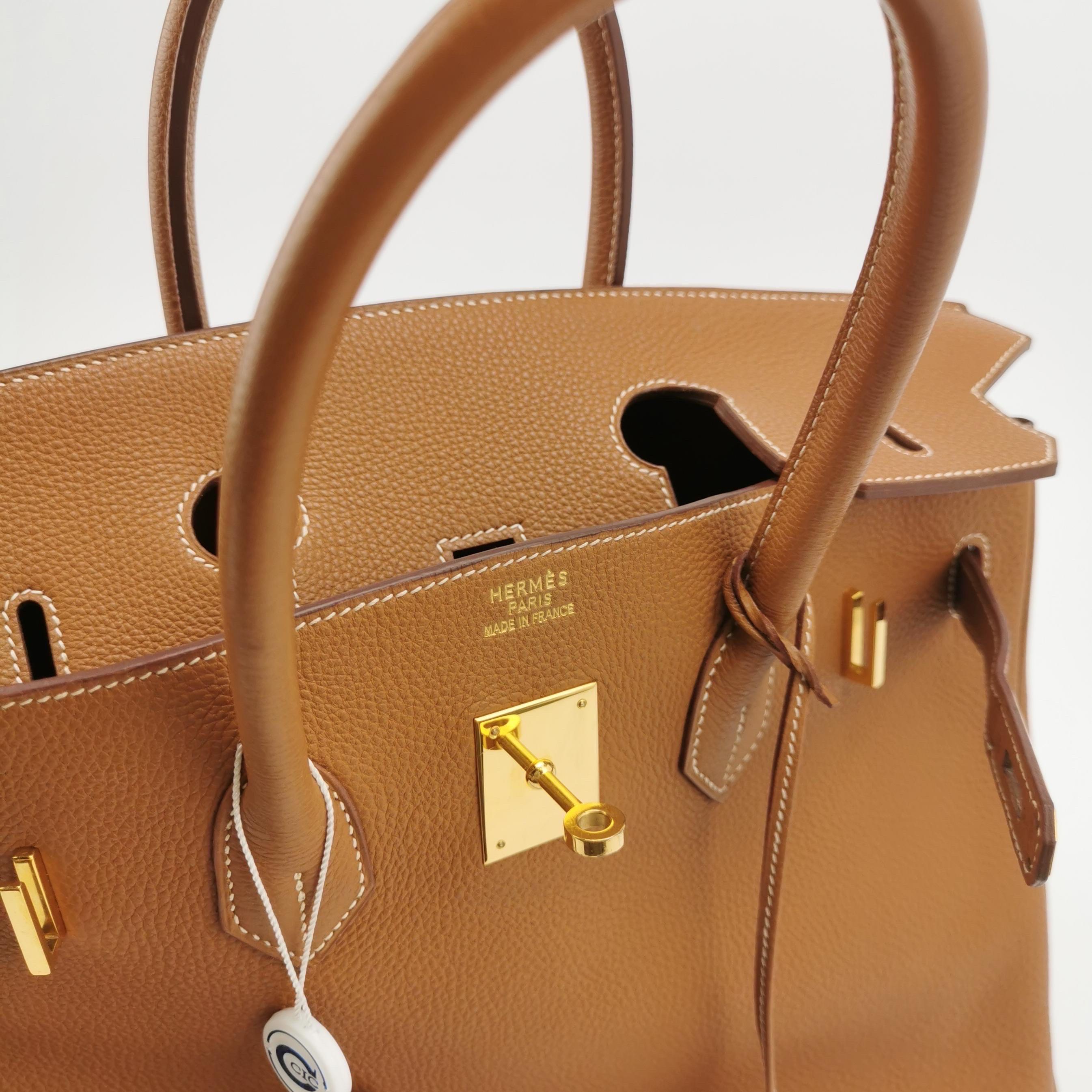 Hermès Birkin 35 Togo Leather 37 Gold Gold Hardware 2000 2