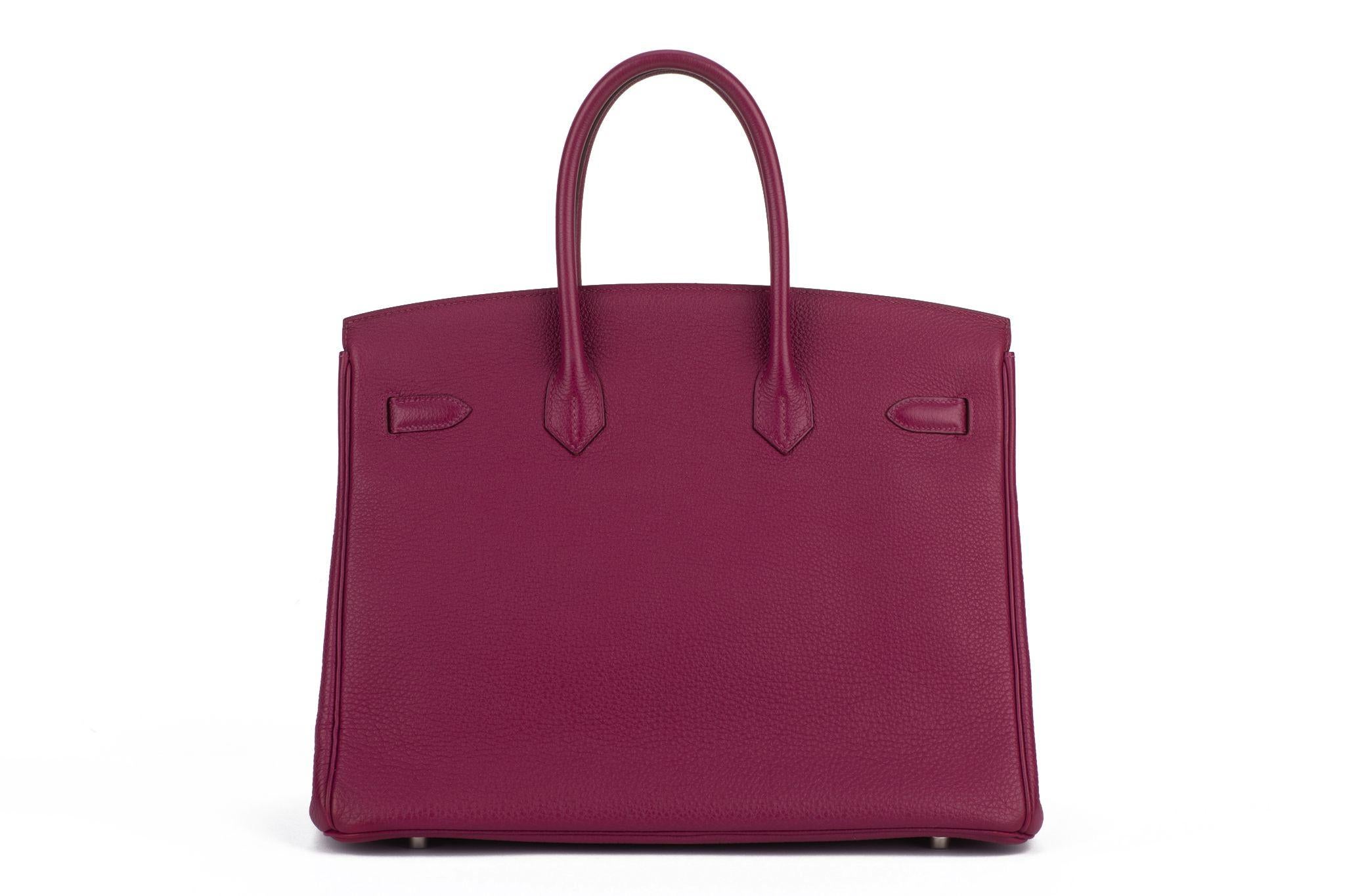 Hermès Birkin 35 Togo Tosca Palladium In Excellent Condition In West Hollywood, CA