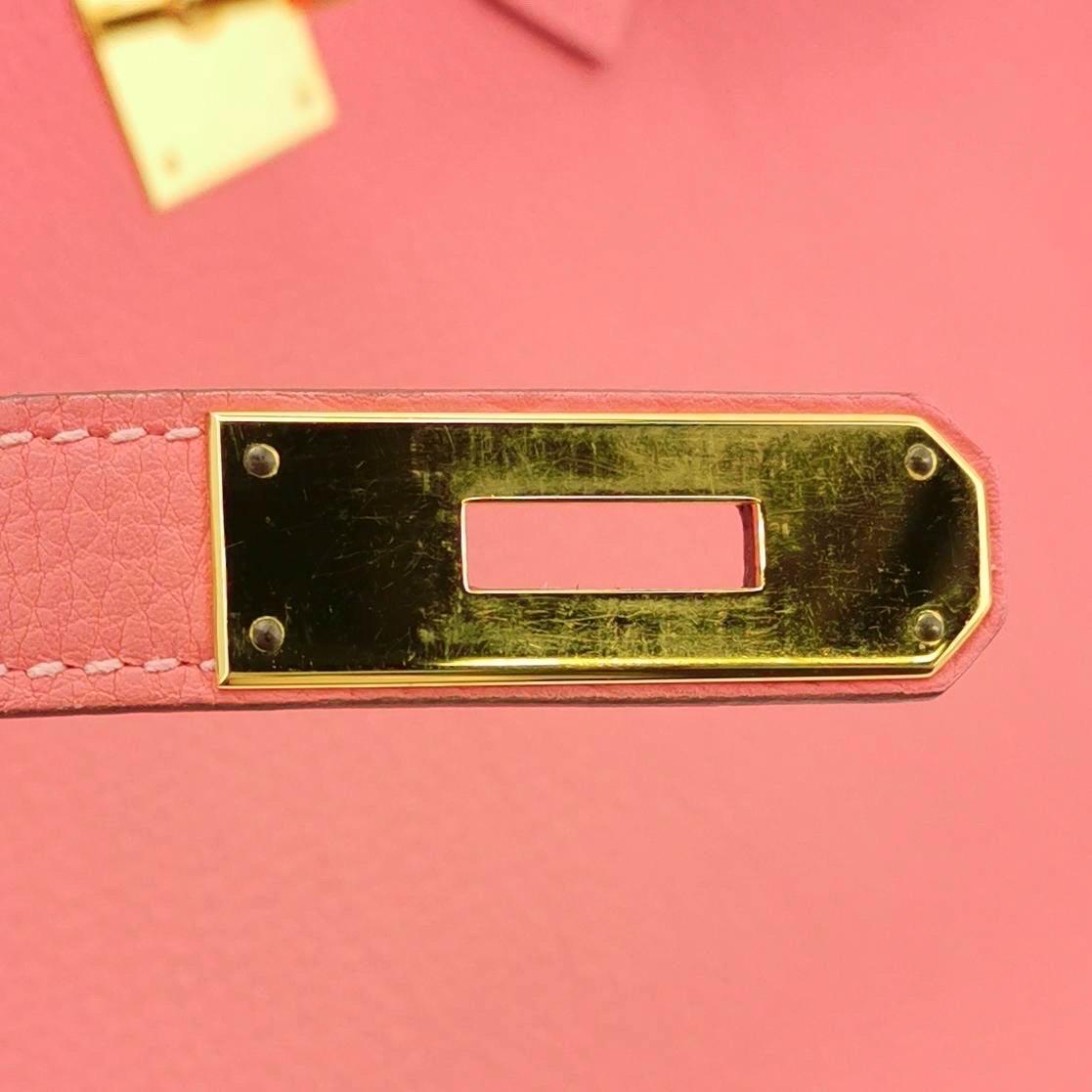 Hermes Birkin 35 Togo U5 Rose Lipstick Pink Gold Hardware 2013 For Sale 2