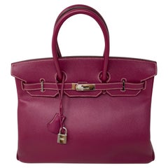 Sac Birkin 35 de la collection Tosca/ Rose Tyrien Candy Hermès