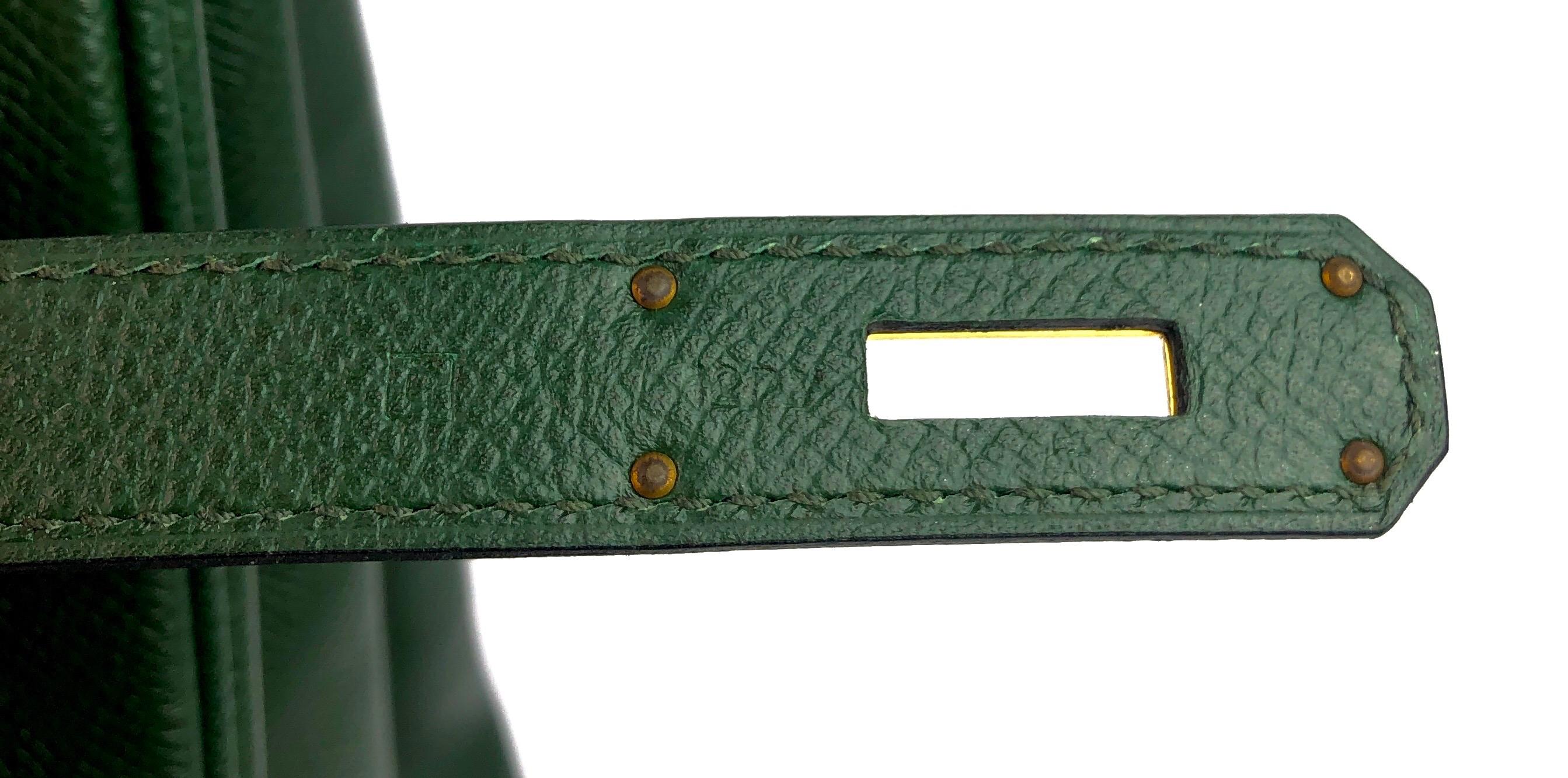 Hermes Birkin 35 Vert Anglais Green Gold Hardware 1