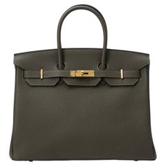 Hermès Birkin 35 Vert de Gris Togo Gold Hardware