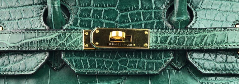 Hermès Birkin 35 Vert Titien Alligator Mississippi Matte Gold Hardware —  The French Hunter