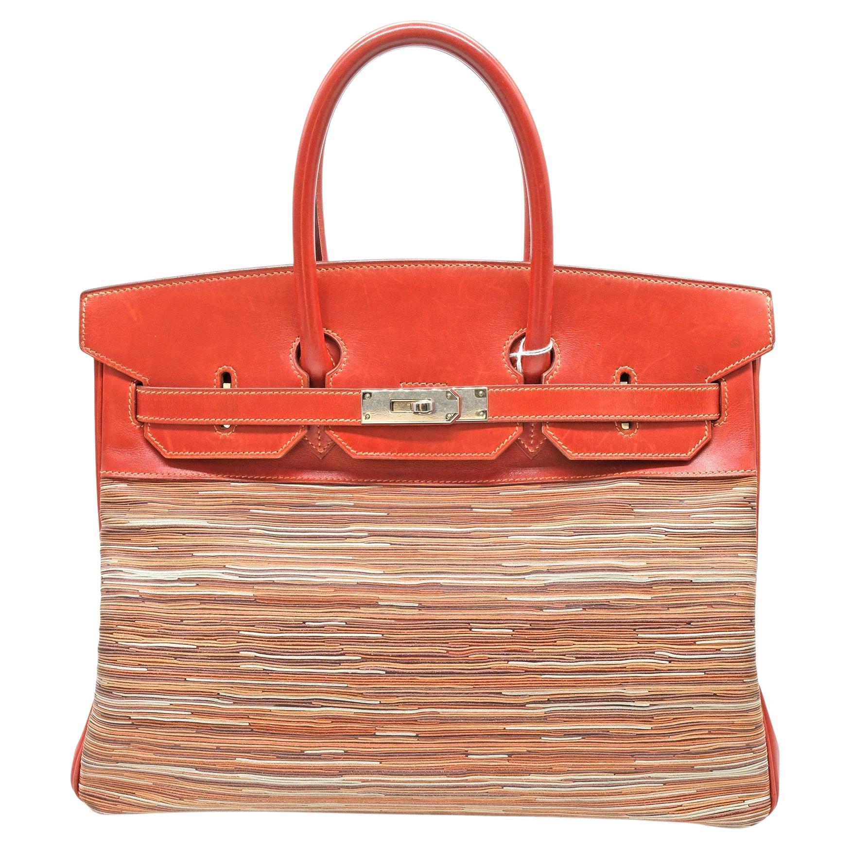 Hermès Birkin 35 Vibrato Bag - '00s For Sale