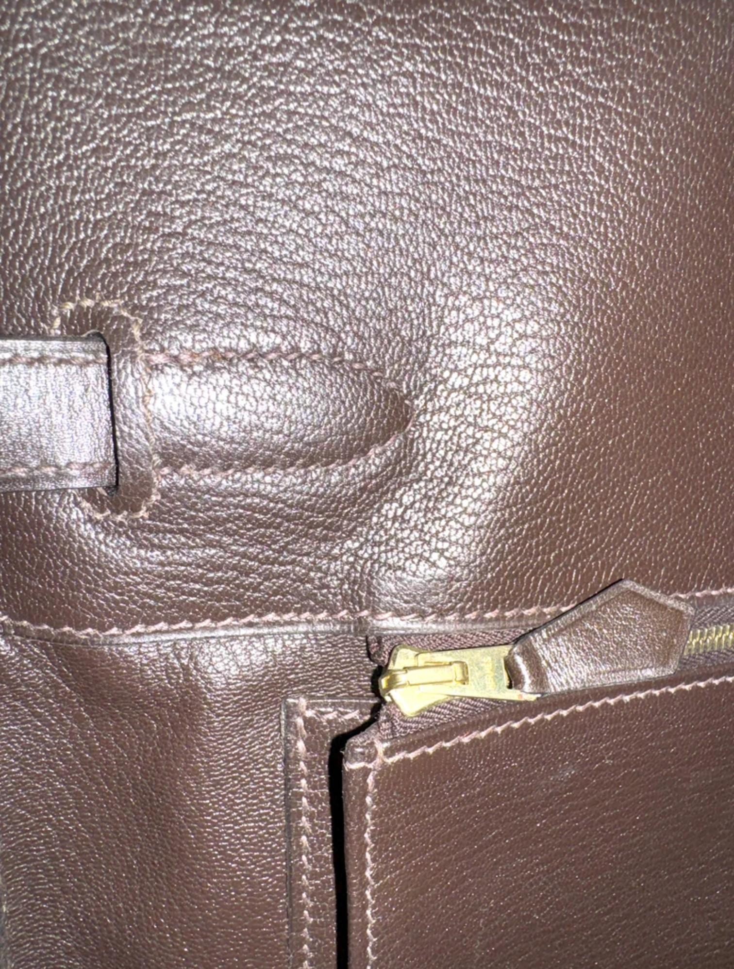 HERMES Birkin 35 Vibrato In Orange/Fuchsia With Havanne In Box Calfskin  Gold HW For Sale 6