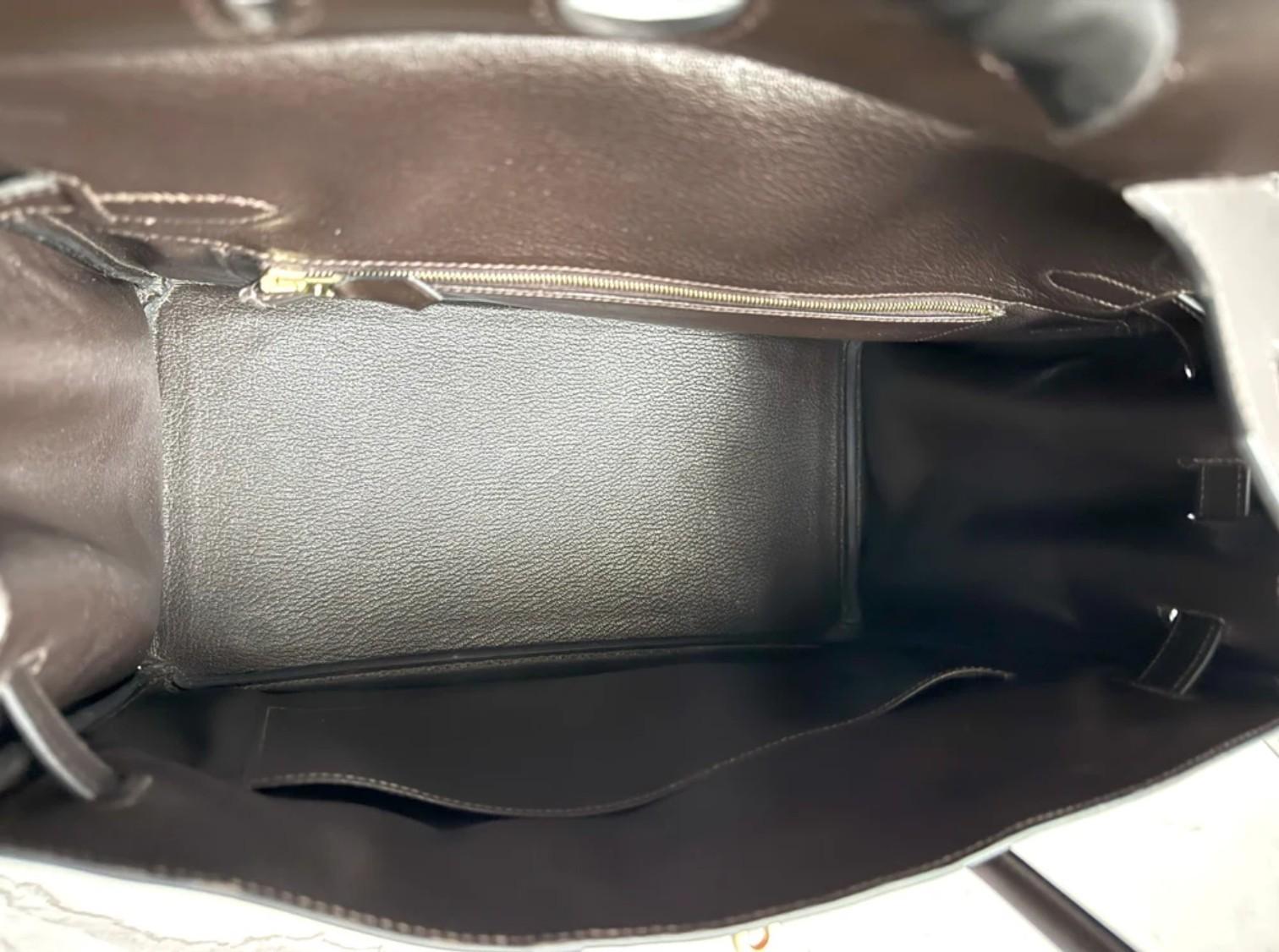 HERMES Birkin 35 Vibrato In Orange/Fuchsia With Havanne In Box Calfskin  Gold HW For Sale 4