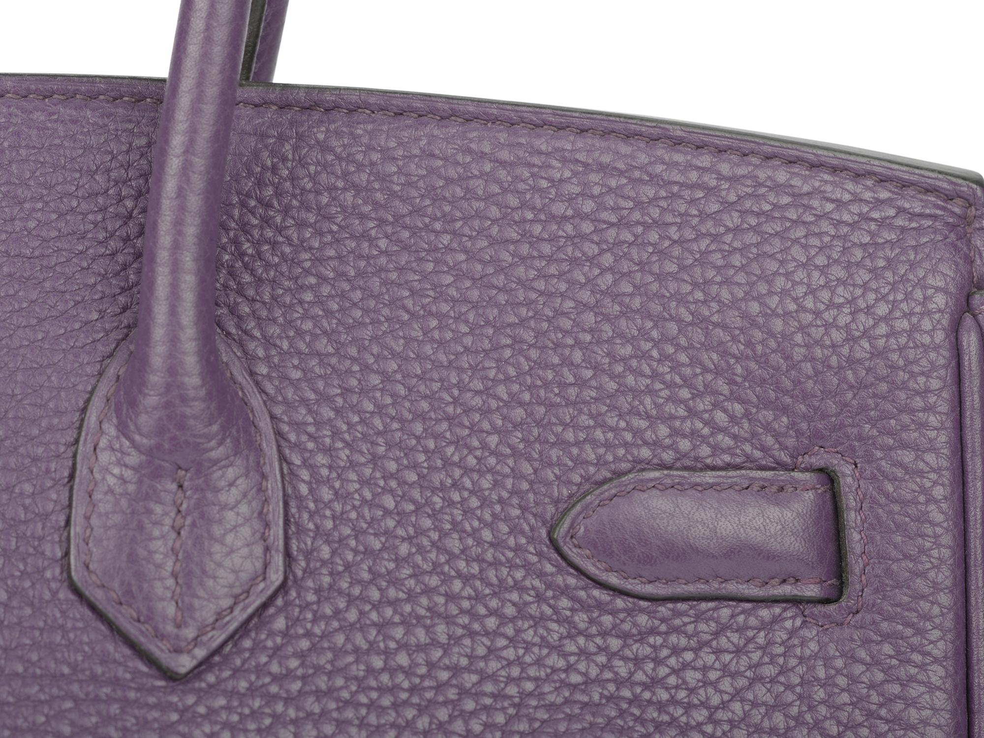 Hermès Birkin 35 Violet Togo Palladium en venta 1
