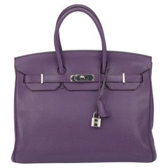 Hermès Birkin 35 Violet Togo Palladium