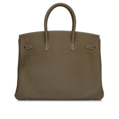 Hermès Birkin 35cm Bag Etoupe Togo Leather with Palladium Hardware Stamp C 2018