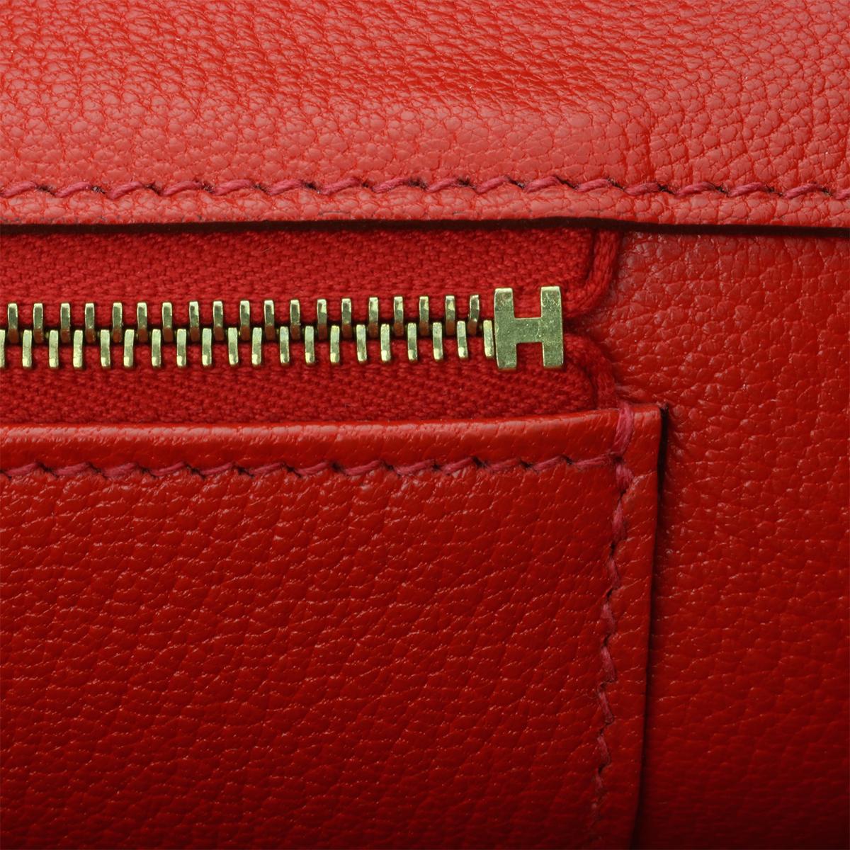 Hermès Birkin 35cm Bag Geranium Togo Leather with Gold Hardware Stamp P 2012 10