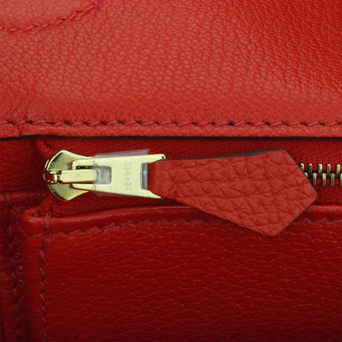 Hermès Birkin 35cm Bag Geranium Togo Leather with Gold Hardware Stamp P 2012 11