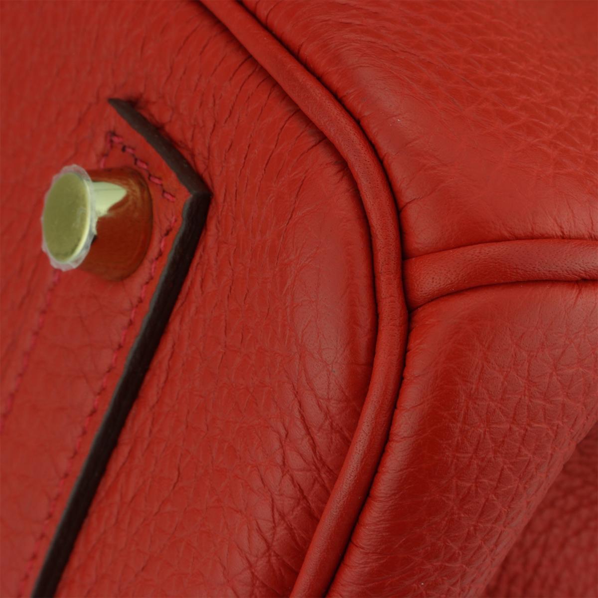 Hermès Birkin 35cm Bag Geranium Togo Leather with Gold Hardware Stamp P 2012 2