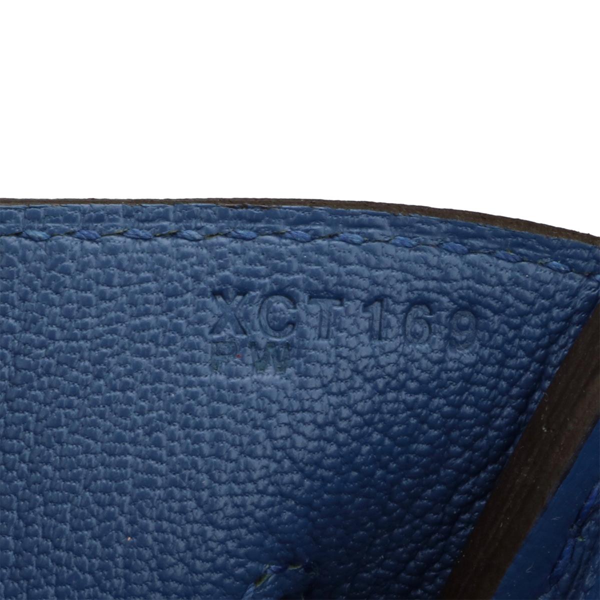 Hermès Birkin 35cm Bag Gris Mouette/Bleu Agate Togo w/Palladium Hardware 2016 11