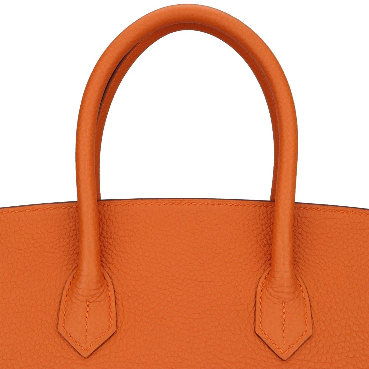 Hermès Birkin 35cm Bag Orange Togo Leather with Gold Hardware Stamp R Year 2014 4