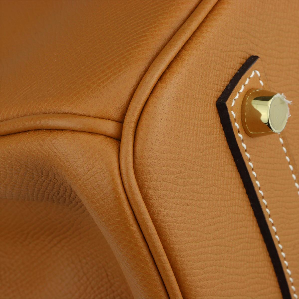 Women's or Men's Hermès Birkin 35cm Bag Toffee Epsom Leather with Gold Hardware Stamp A 2017