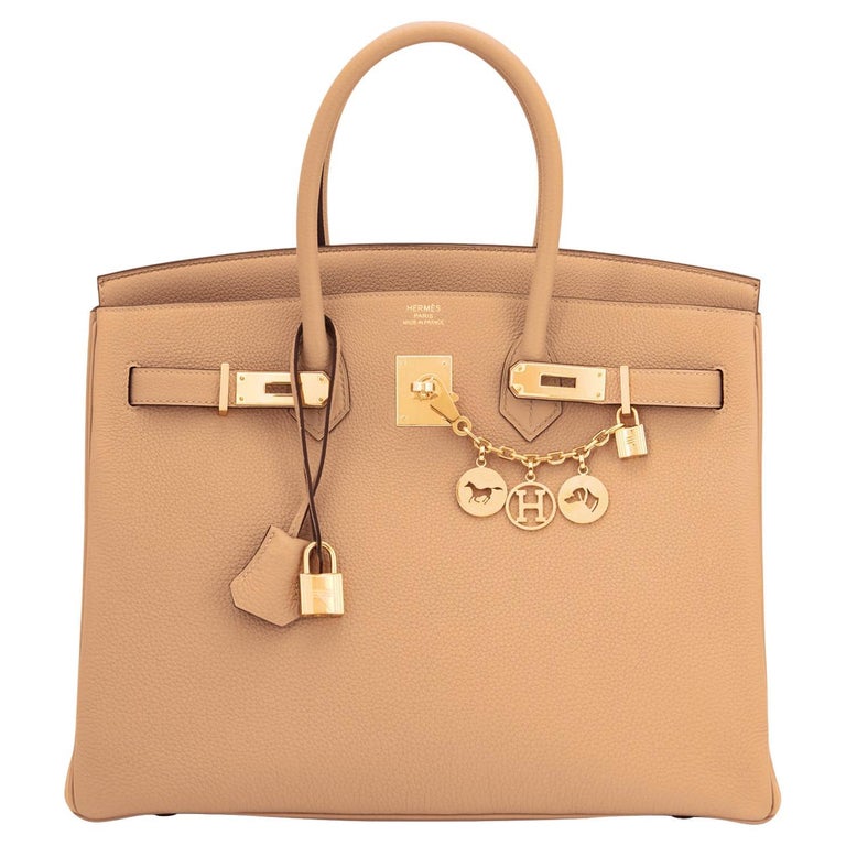 Hermes Birkin 30 Beton Gold Hardware Off White Bag U Stamp, 2022 For Sale  at 1stDibs