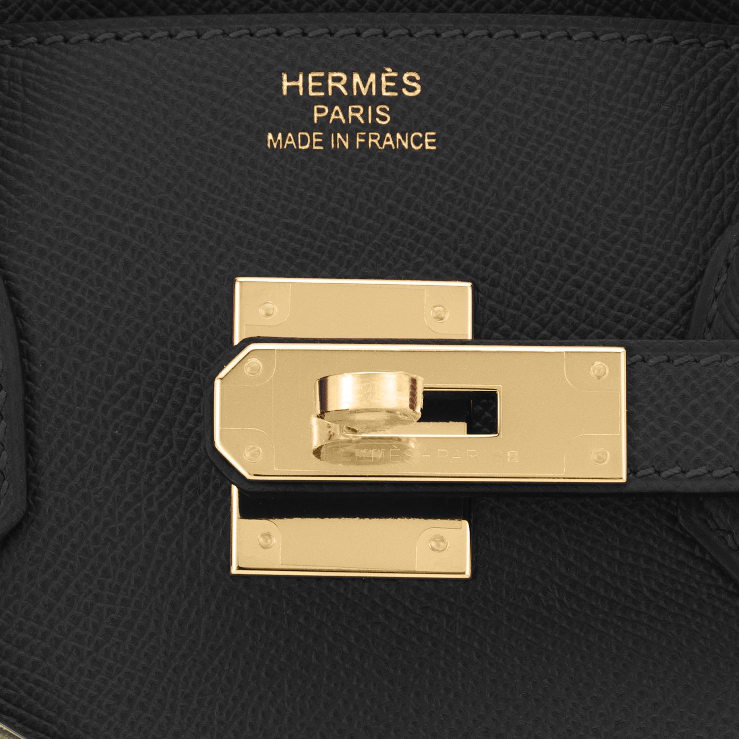 Hermes Birkin 35cm Black Epsom Gold Hardware NEW 7