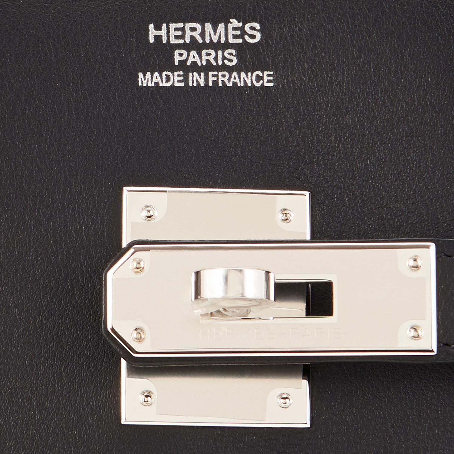 Hermes Birkin 35cm Black Fray Fray Toile Swift Bag VIP Limited Z Stamp, 2021  3