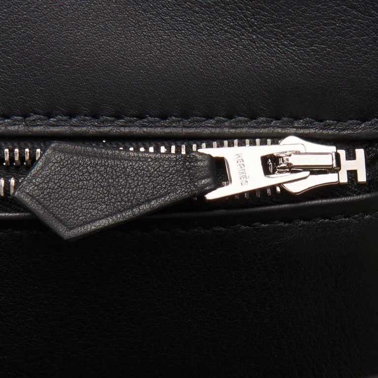 Hermes Birkin 35cm Black Fray Fray Toile Swift Bag VIP Limited Z Stamp, 2021  5