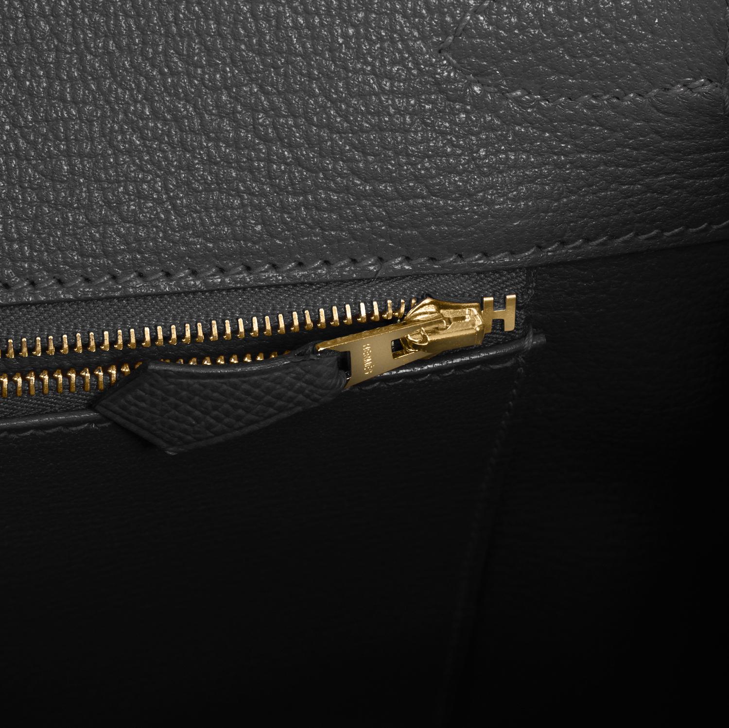 Hermes Birkin 35cm Schwarz Bittersalz Gold Hardware Y Stempel:: 2020 5