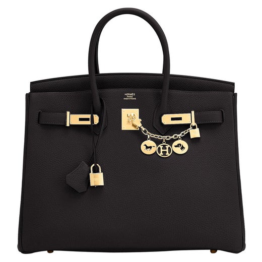 Hermes Rare Black Togo Leather 30cm Birkin Bag with Rose Gold Hardware,  2018, Pristine