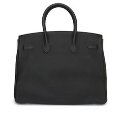 Hermès Birkin 35cm Black Togo Leather with Gold Hardware Stamp X 2016