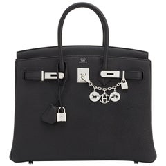 Hermes Birkin 35cm Black Togo Palladium Hardware Bag