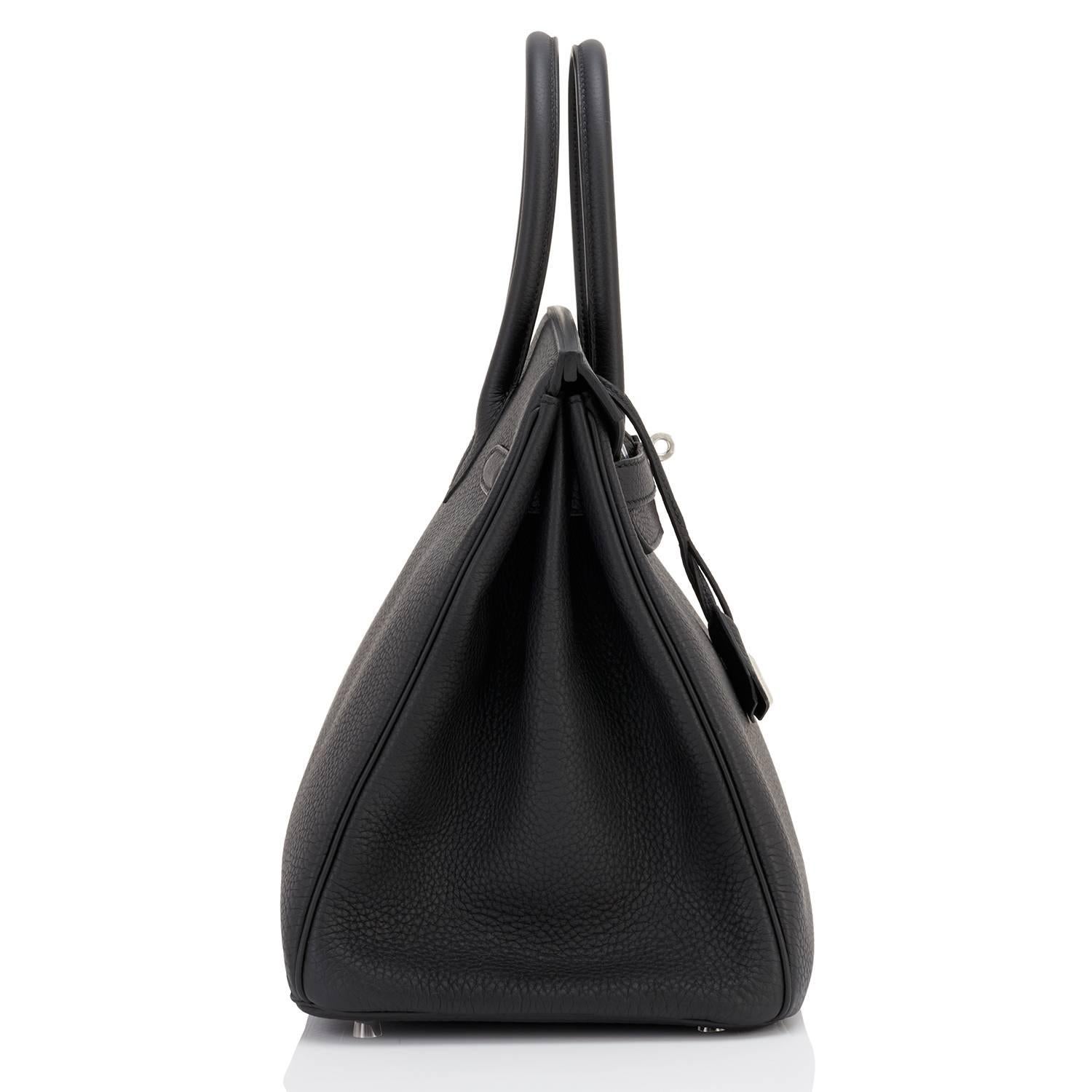 Hermes Birkin 35cm Black Togo Palladium Hardware Bag NEW 2