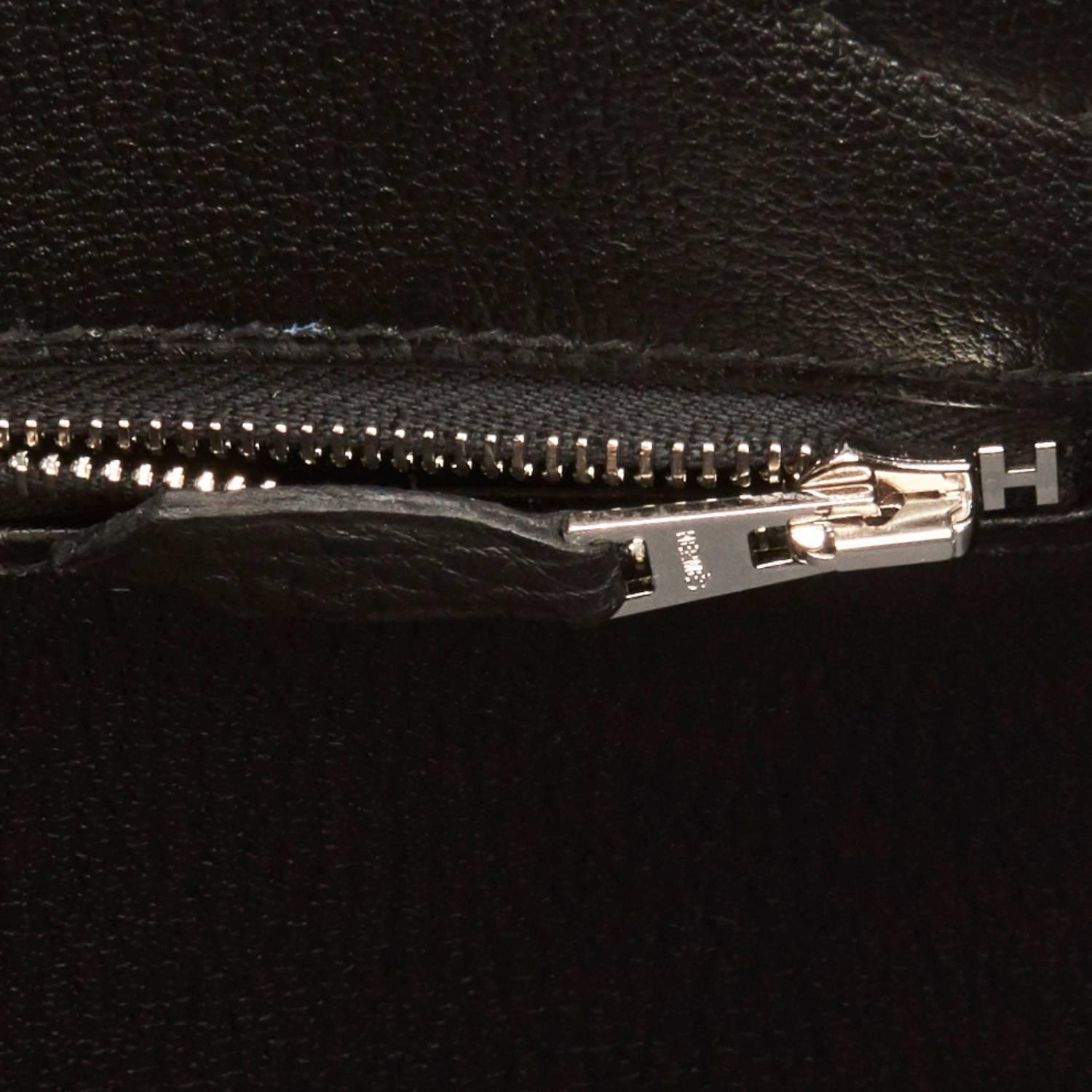 Hermes Birkin 35cm Black Togo Palladium Hardware Bag NEW 6