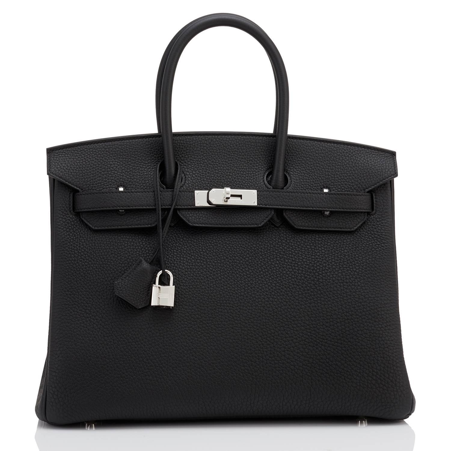 da uomo o donna Hermes Birkin 35cm Nero Togo Palladium Hardware Borsa W Timbro, 2024 in vendita