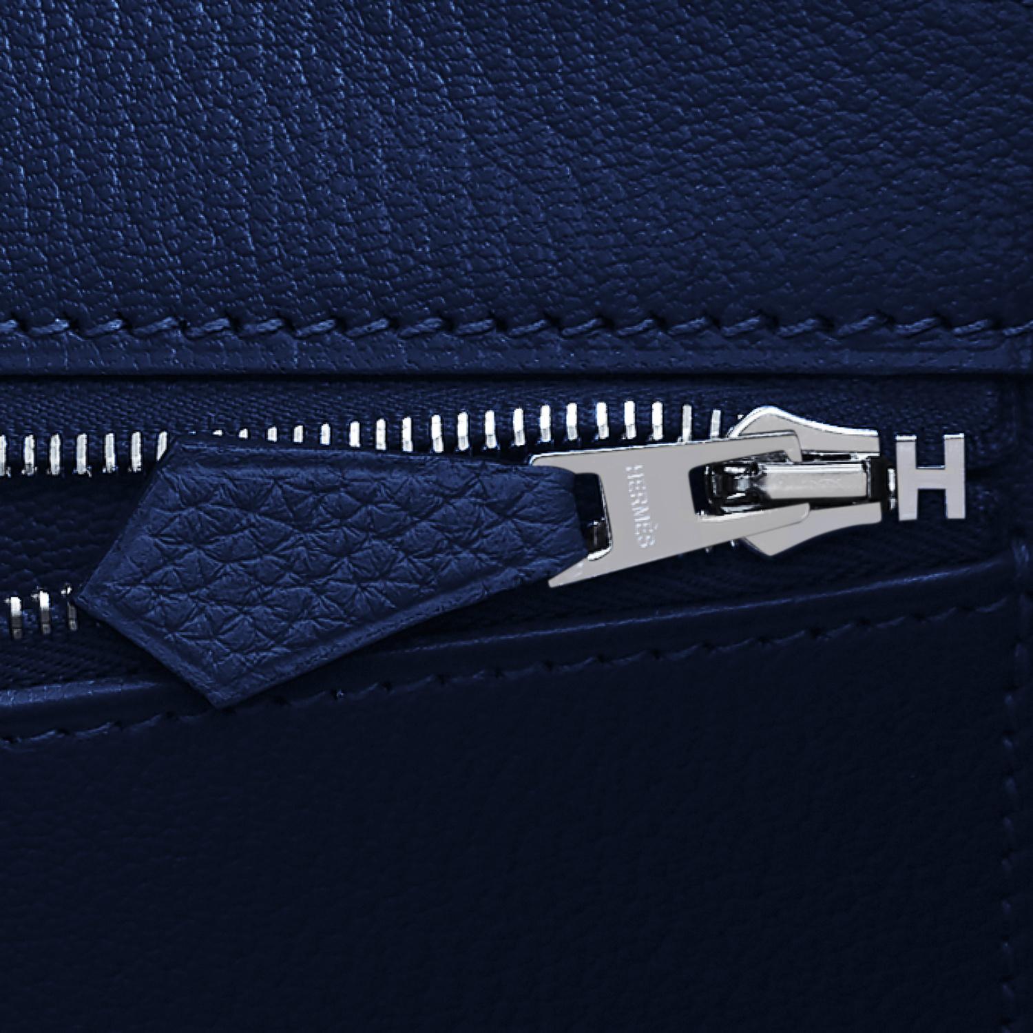 Hermes Birkin 35cm Blue Nuit Deep Navy Togo Palladium Birkin Bag Y Stamp, 2020 2