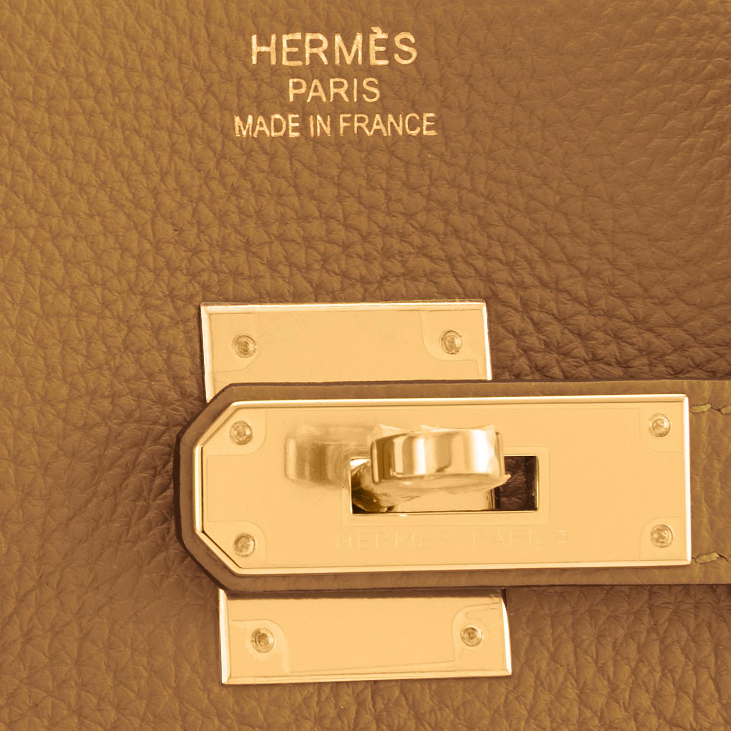 Hermes Birkin 35cm Bronze Dore Togo Gold Tan Bag Y Stamp, 2020 2
