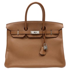 Hermes Birkin 35cm Brown Togo w/Palladium Hardware