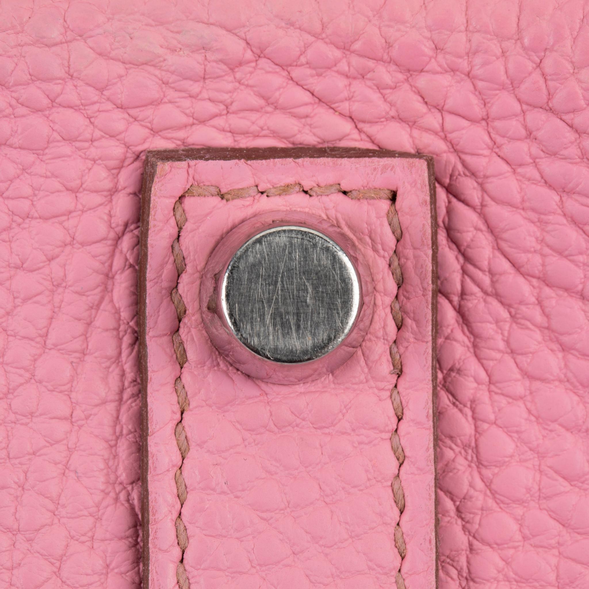 Hermès Birkin 35cm Bubblegum Togo Leather Palladium Hardware en vente 6