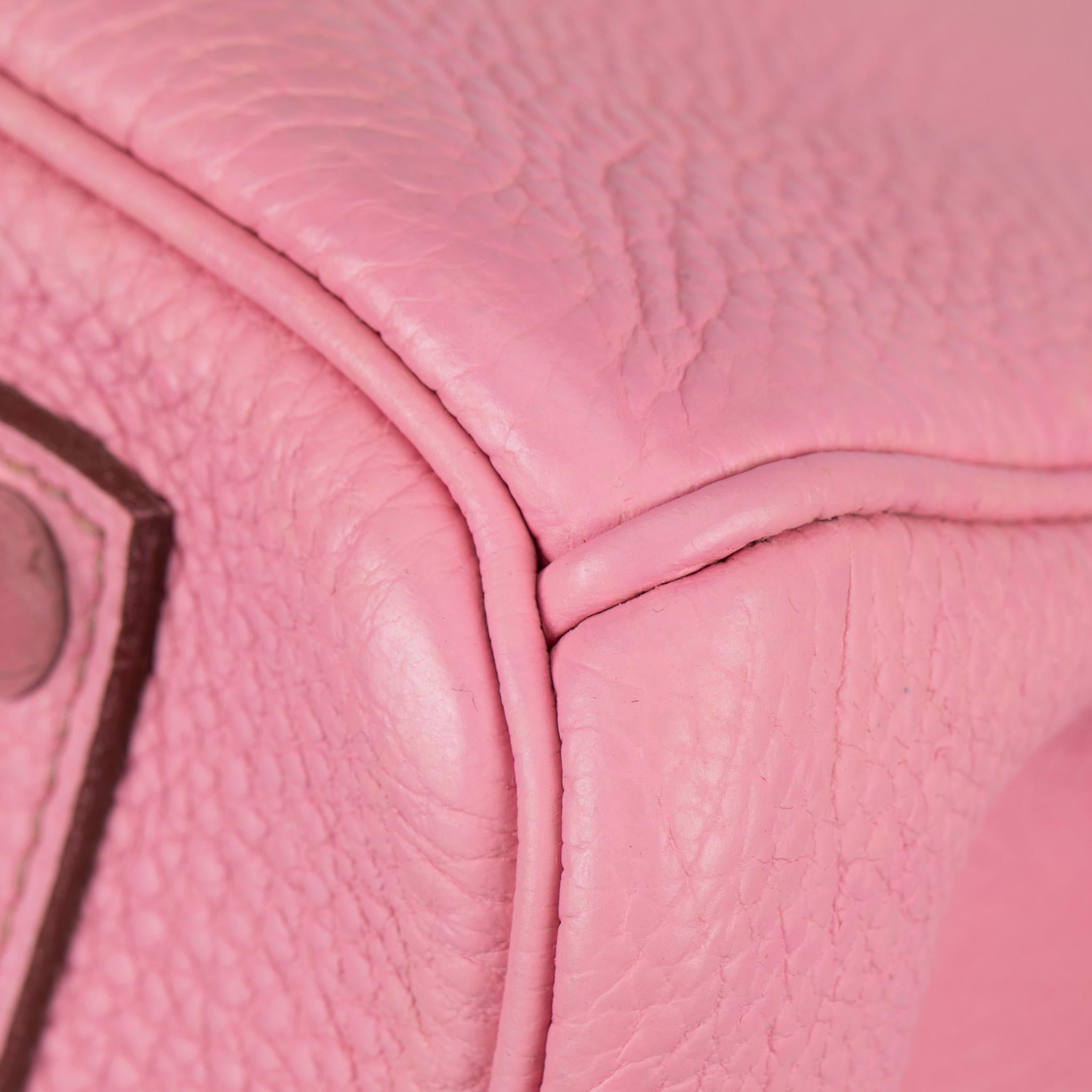 Hermès Birkin 35cm Bubblegum Togo Leather Palladium Hardware 8