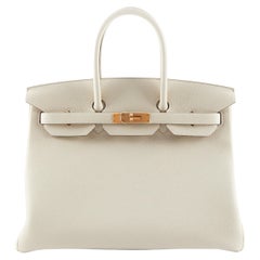 Hermes Birkin 30 Craie Togo Palladium Hardware #T - Vendome Monte Carlo