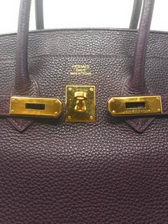 Hermes Birkin 35cm Dark Purple Bag