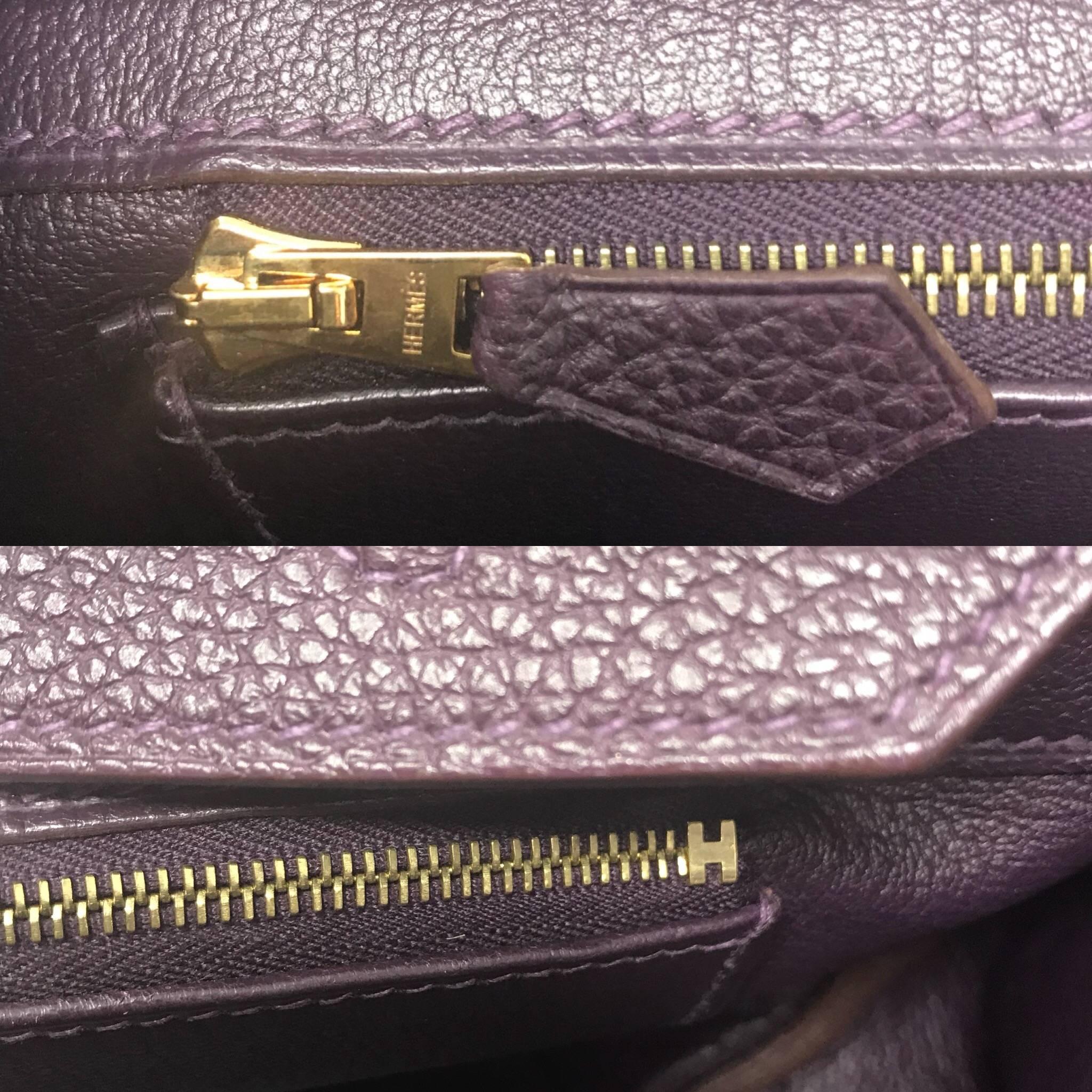 Women's or Men's Hermes Birkin 35cm Dark Purple Bag For Sale