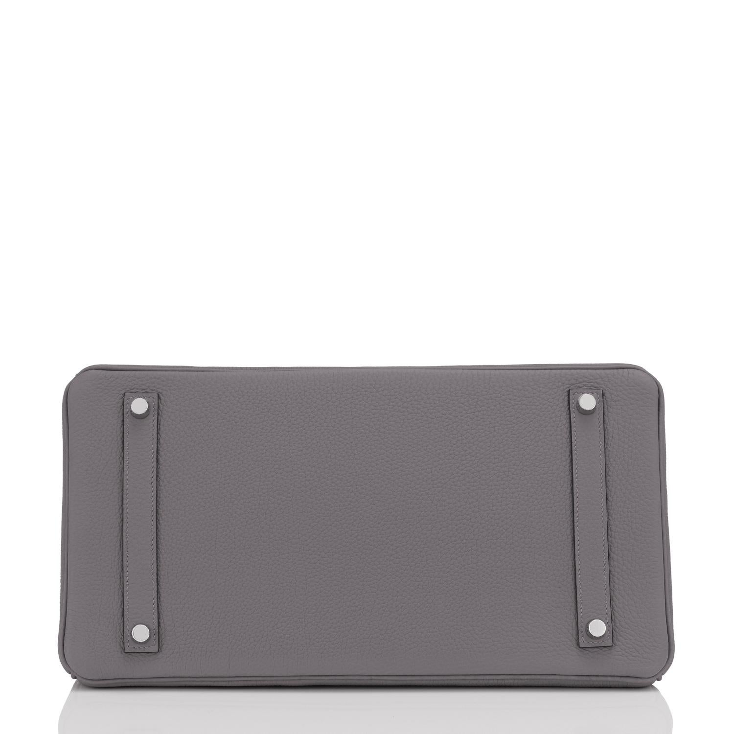 Hermès Birkin 35cm Etain Togo „Tin Grey“ Palladium Hardware Tasche Z Stempel:: 2021 2