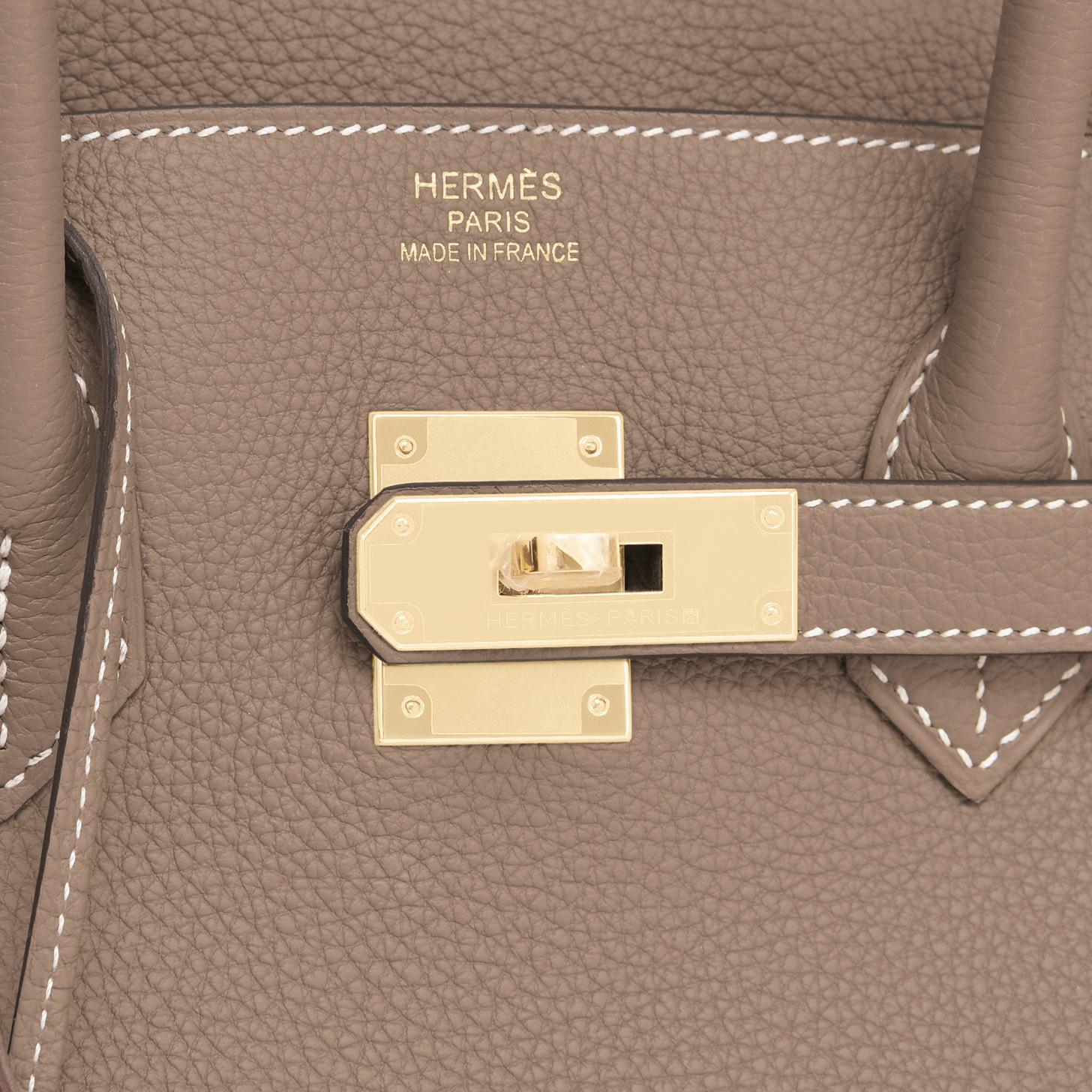 Hermes Birkin 35cm Etoupe Togo Taupe Gold Hardware Bag NEW 3