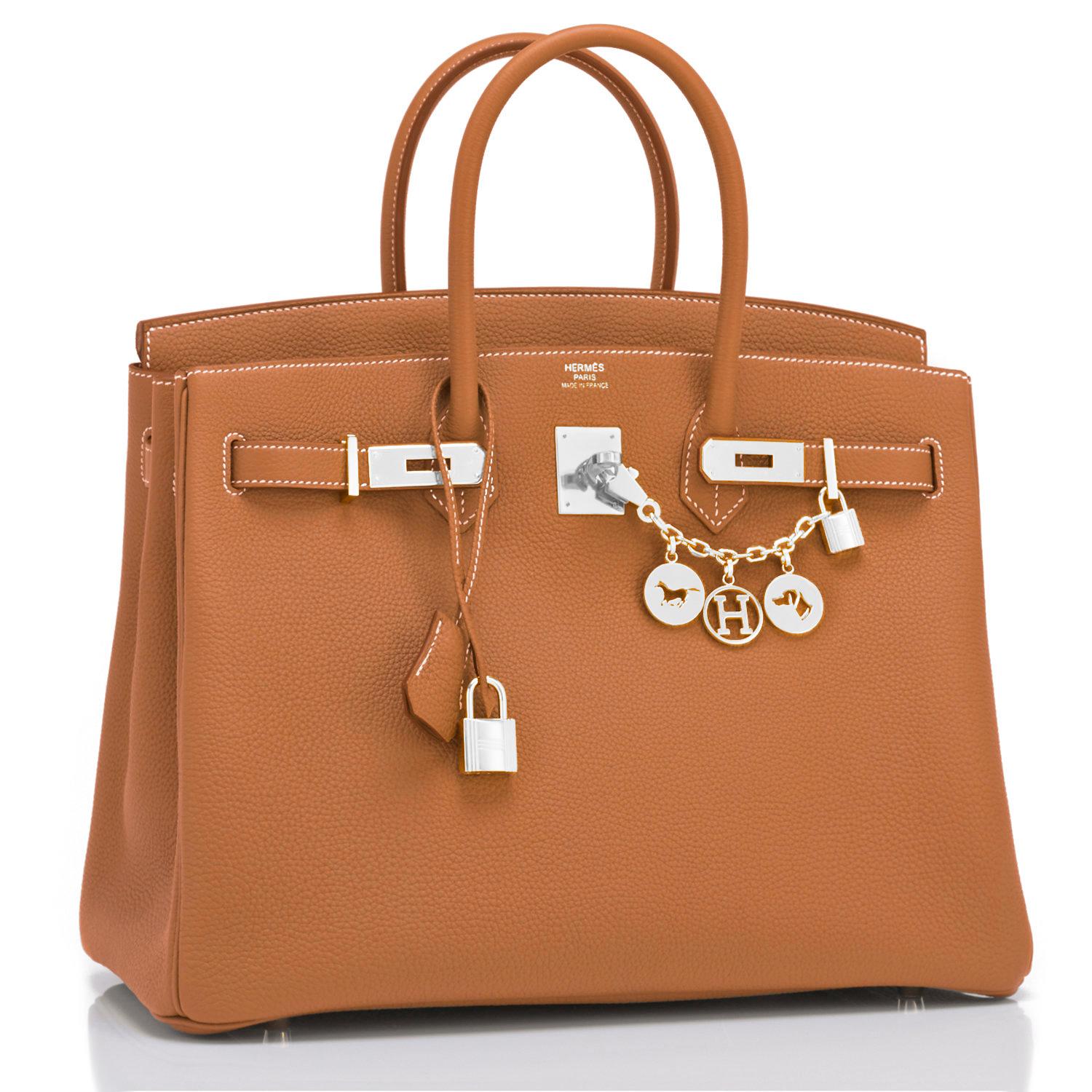 Hermes Gold Togo Camel Tan 35cm Birkin Palladium Hardware Z Stamp, 2021
Just purchased from Hermes store! Bag bears new 2021 interior Z Stamp.
Brand New in Box. Store Fresh. Pristine Condition (with plastic on hardware). 
Perfect gift! Comes with