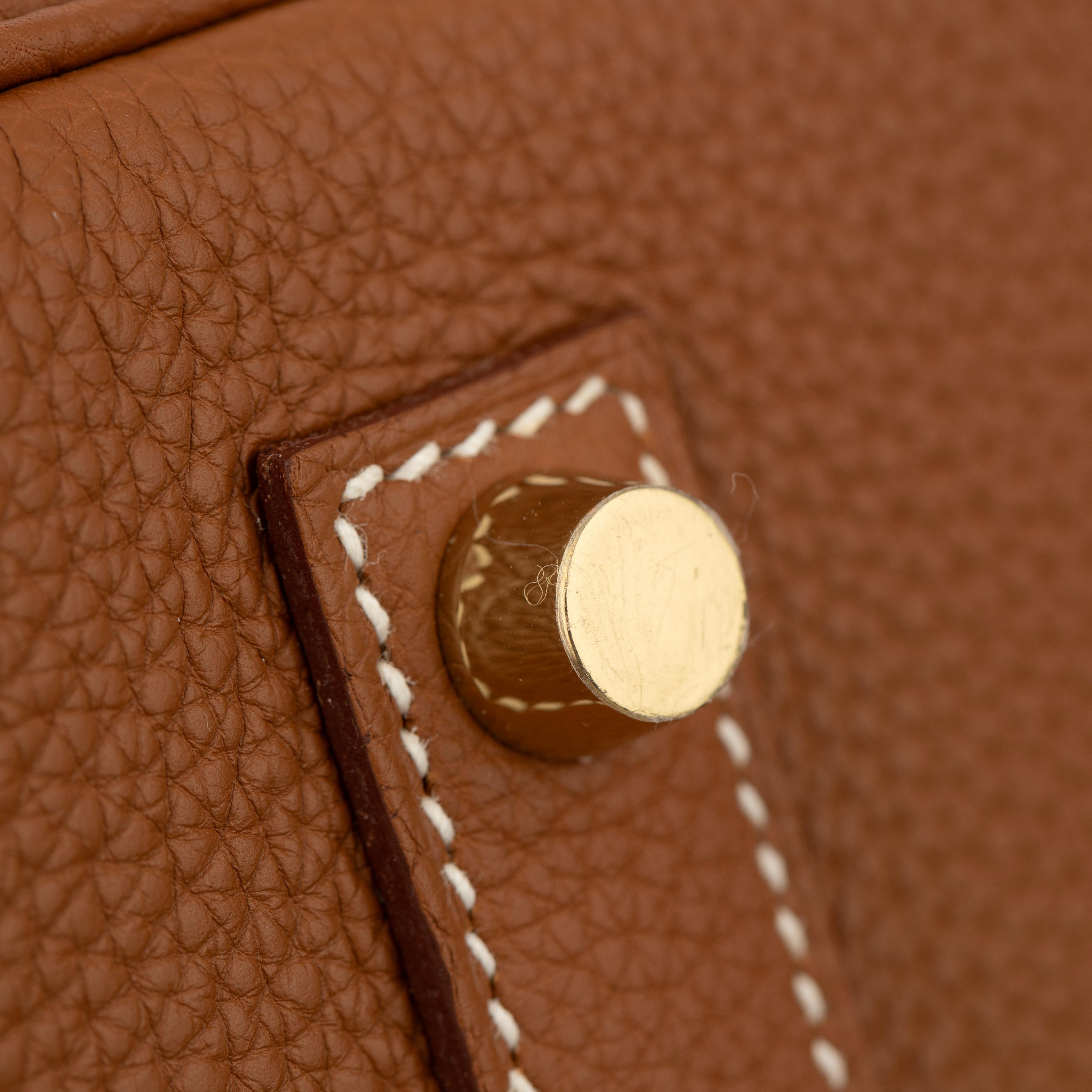 Hermes Birkin 35cm Piel Togo Dorada Herrajes Dorados en venta 6