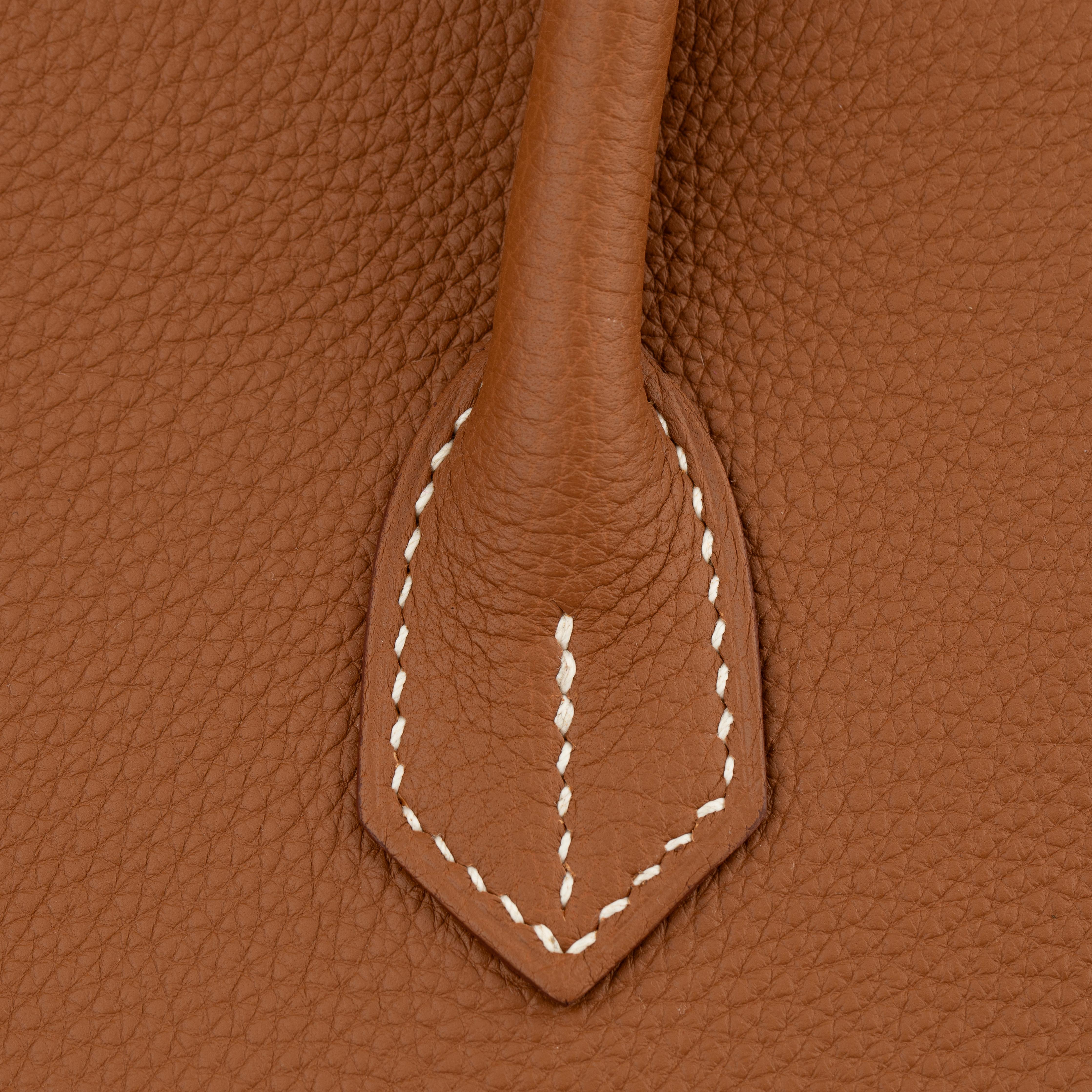 Hermes Birkin 35cm Piel Togo Dorada Herrajes Dorados en venta 9
