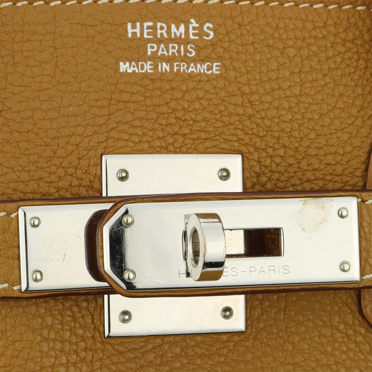 Hermès Birkin 35cm Gold Togo Leather with Palladium Hardware Stamp K Year 2007 3