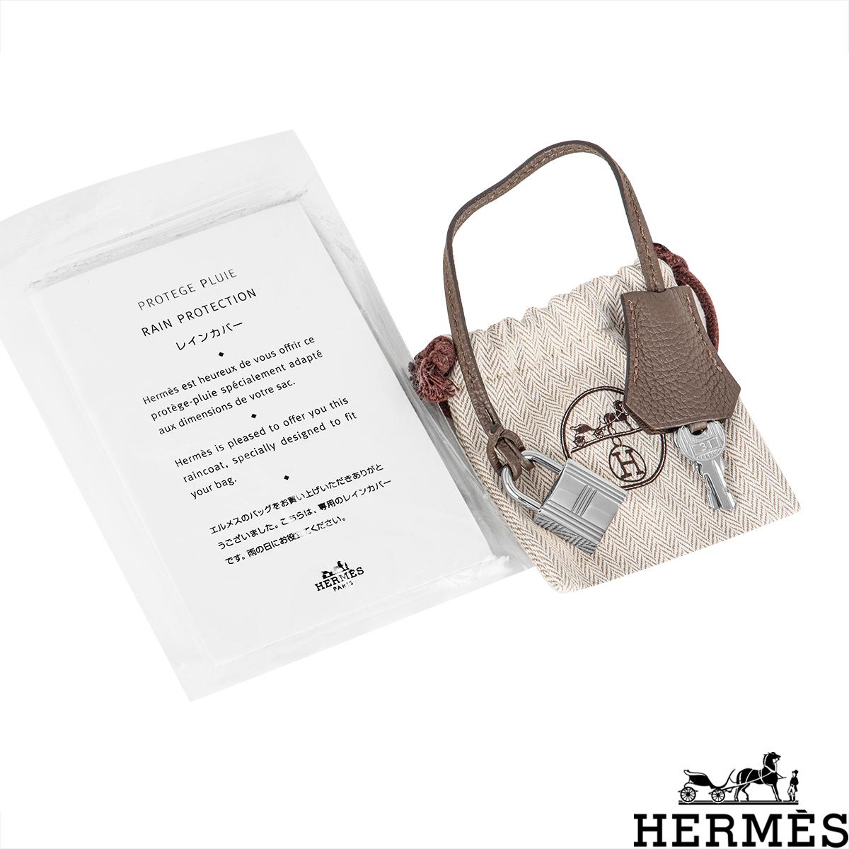 Hermès Birkin 35cm Gris Etain Togo PHW im Angebot 2