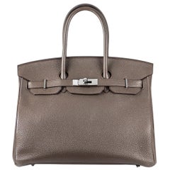 Hermès Birkin 35cm Gris Etain Togo PHW