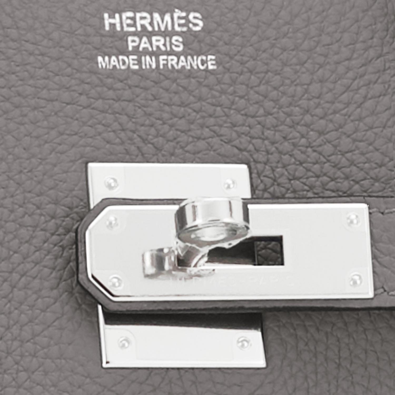 Hermes Birkin 35cm Gris Meyer Togo Grey Palladium Hardware Bag U Stamp, 2022 3